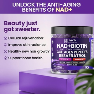 OEM NAD + البيوتين غائر فيتامين K2 & D3 الكولاجين Resveratrol الكيراتين Berberine لثوم للشعر والجلد والأظافر ملحق مشترك - Product Image 6