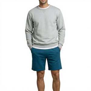 Shorts de sport pour homme en coton molletonné, coupe confortable, idéals pour le sport et la salle de sport. - Product Image 2