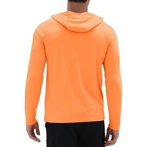 Vente en gros, chemises de pêche à manches longues en fibre de bambou et coton avec poche, logo personnalisé sublimé unisexe - Product Image 2