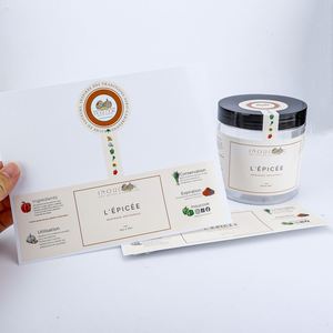 INOU COOK L'PICE Marinade Artisanale Étiquette 350g Emballage Rectangulaire en Papier Synthétique Auto-Adhésif Écologique Étanche - Product Image 1