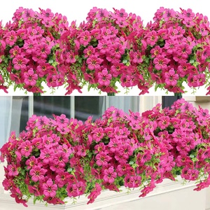 Fleur artificielle 7 fourchettes feuilles d'eucalyptus <span class=keywords><strong>Amazon</strong></span> nouvelle fleur <span class=keywords><strong>de</strong></span> <span class=keywords><strong>soie</strong></span> artificielle violette ornements <span class=keywords><strong>de</strong></span> table décoratifs fleur - Product Image 3