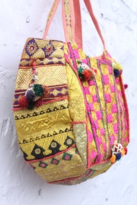 Indian Style Banjara Bag Vintage Hobo Sling Ethnic Hand Embroidered Two <b>Straps</b> Waterproof Large Capacity <b>Shoulder</b> Bag Purse - Product Image 2