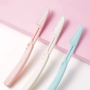 Folding Ladies <b>Face</b> <b>Shaver</b> Anti Scratch Eyebrow Trimmer Facial Razor Makeup Tool - Product Image 1
