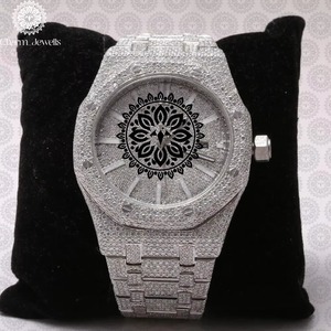 Montre de luxe pour homme en moissanite de qualité supérieure, avec un savoir-faire exceptionnel, disponible au meilleur prix - Product Image 1