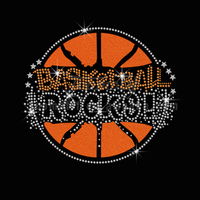 Offre Spéciale personnalisé de basket-ball maman strass conception de transfert de presse à chaud
