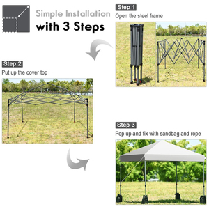 Blanco <span class=keywords><strong>Azul</strong></span> 3x3 Pop-Up PVC Canopy Carpa Impermeable Gazebo plegable para eventos al aire libre Exposiciones Balcón Uso Trade Show Carpas - Product Image 5