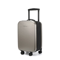 Nouvelle Arrivée 2026 Valise Pliante Classique Simple 20 Pouces à Roulettes en PC, Étanche avec Poignée Large pour Voyages d'Affaires
