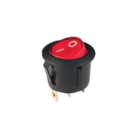 Interrupteur à bascule lumineux rouge série RL3 à 2 broches, 16A 250V, certifié CQC, pour montage sur panneau, usage industriel et automobile