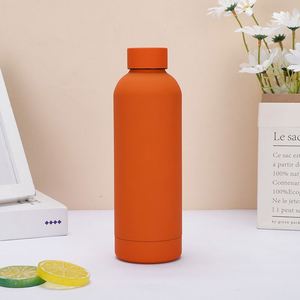 Custom Logo Rubber Coating Vacuum <b>Thermos</b> <b>Bottle</b> American Style Small Mouth Sports Water <b>Bottle</b> With Strap - Product Image 4