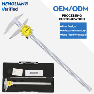 Hengliang 0-300mm Calibrador de garra exterior doble de acero inoxidable de alta precisión Calibrador <span class=keywords><strong>Vernier</strong></span> de acero inoxidable <span class=keywords><strong>con</strong></span> <span class=keywords><strong>reloj</strong></span> - Product Image 2