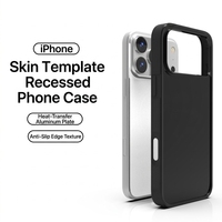 Coque de téléphone en cuir mat givré de haute qualité deux-en-un pour iPhone 17, antichoc, avec autocollant de transfert thermique en feuille d'aluminium 360