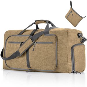 Travel Duffle Bag 60L Lightweight Foldable Duffel Bag Large Packable Overnight Bag Carry on <b>Luggage</b> with Shoe Compartment - Product Image 1