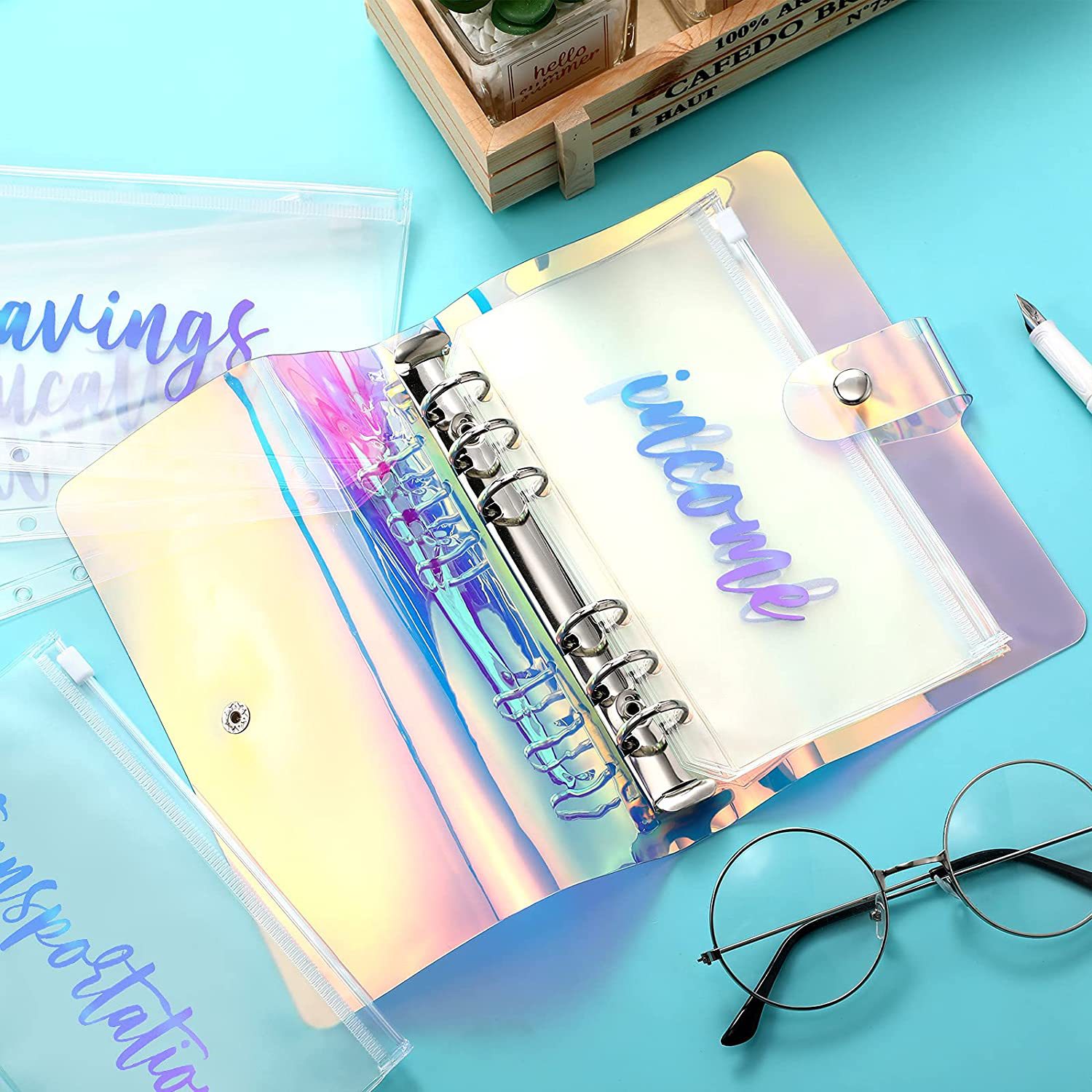 12 шт. * пакет, пластиковые карманные конверты для бумаг A6, конверты для наличных с буквами