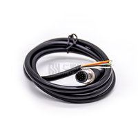 Conector Impermeable M12 de 17 Pines, Cable de Sensor Macho-Hembra IP67