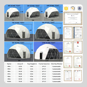 Dôme géodésique de grande taille FEAMONT, tente d'événement avec structure en aluminium pour mariages, expositions et stations de glamping - Product Image 2