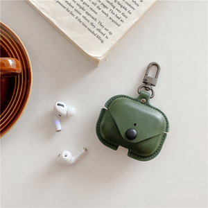Mosquetón Funda de cuero PU para <span class=keywords><strong>Airpods1</strong></span>/<span class=keywords><strong>2</strong></span> Airpods Pro <span class=keywords><strong>2</strong></span>ª generación Soporte Funda de carga inalámbrica - Product Image 2