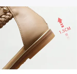 <span class=keywords><strong>Sandalias</strong></span> de Diseñador Marca Jarian para Mujer, Zapatos Planos <span class=keywords><strong>Gladiador</strong></span> de Alta Calidad, Calzado Elegante Casual de Verano con Remaches para Chicas - Product Image 3