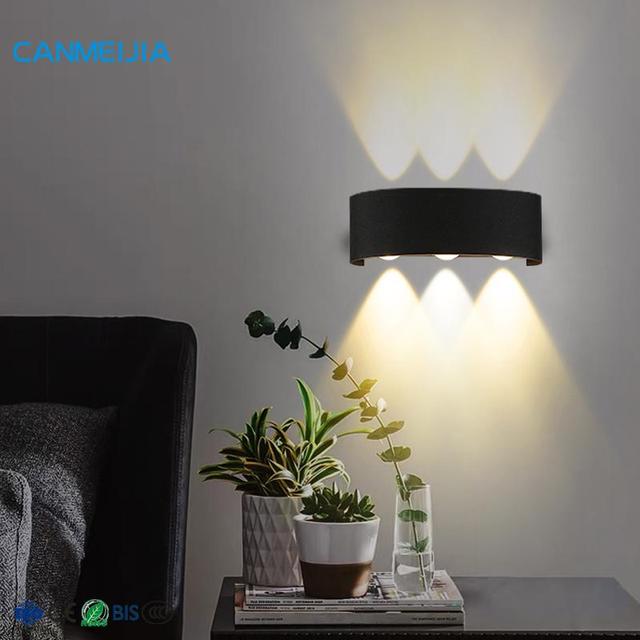 Modern Indoor Wall Lights for Home Surface Mounted Black Walllighting Interior Plastic Led Lights /Led Wall Light