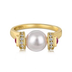 Fournisseur de bijoux haut de gamme Dylam, bagues en argent sterling 925 plaqué or 22 carats avec zircone 5A pour femmes, à porter en mariage - Product Image 1