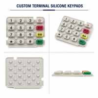 Tapis de clavier en silicone numérique personnalisé pour contrôle d'accès, résistant à l'usure