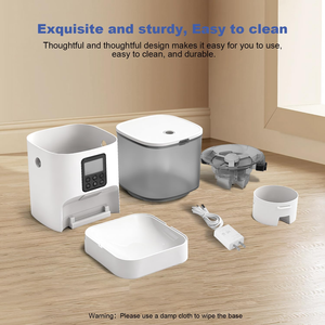 Smart Programmable Charge Portable 4L Waterproof Pet <b>Feeder</b> Automatic Dog/<b>Cat</b> Bowl Scale <b>Timed</b> Plastic Food Dispenser - Product Image 4