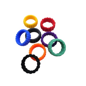 Kids Silicone Sensory Fidget <b>Rings</b> Toys, Textured <b>Stress</b> Relief Finger <b>Rings</b> Educational Toys for Children - Product Image 1