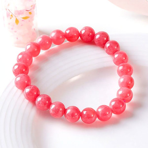 Pulseras de Rodocrosita de Alta Calidad con Rayas Rojas Argentinas en Venta - Product Image 1