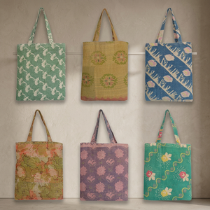 Wholesale Handmade Kantha Shopping Handbag - Product Image 4