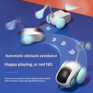 צעצוע אינטראקטיבי, ידידותי לסביבה, נטען, עם שלט רחוק, מהירות מתכווננת, הפעלה אוטומטית, מופעל במגע, לחתולים/כלבים ביתיים - Product Image 4