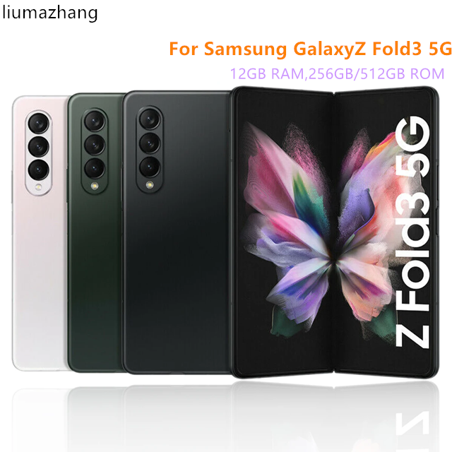 삼성 갤럭시 Z 폴드 3 F926U1 256GB/512GB 사용 휴대 전화 Z Fold3 5G 전화 구매 도매 초침 90% 새로운 이상