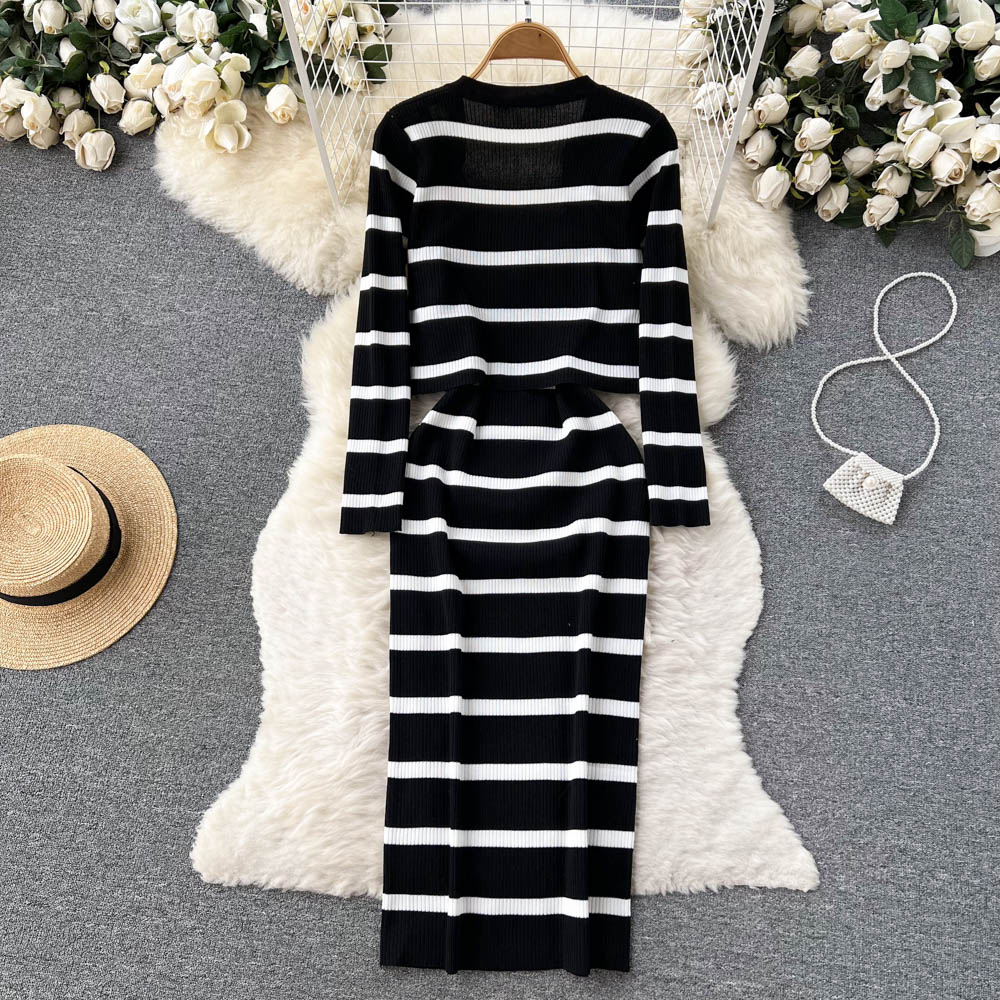 Shop Our Long Sleeve Striped Spaghetti Slip Dress for Summer