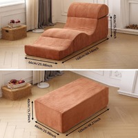 Fauteuil de yoga compressible pour adulte, convertible, extensible, pour usage en salle de sport, canapé-lit en tissu à trois plis, chaise d'inversion, monoplace, sans éponge