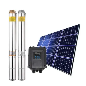 태양 전원 시스템 태양열 펌프 농업 3 인치 dc 잠수정 태양 펌프 물