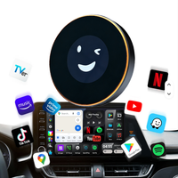 PlayAiBox Kabelloses CarPlay Android 15 AI Box für BMW, Qualcomm 6350 8G+128G Auto-Videoadapter, 5G-Netzwerk mit Integriertem GPS & Video-Apps