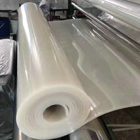 Rouleau de feuille de caoutchouc de silicone naturel ultra mince, souple, haute transparence, bonne élasticité, feuille de silicone transparente solide