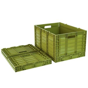 Large Size 45kg Heavy Duty Household Transport Moving Tote Boxes Collapsible Plastic Crate