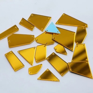 Toptan özel dikmek aynalar düz geri akrilik kristal ayna Sequins konfeksiyon elbise nakış - Product Image 3