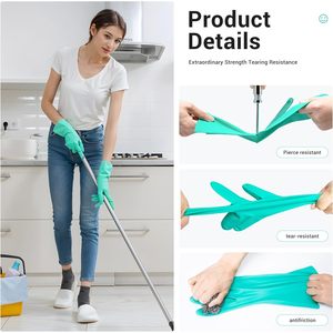 ThxToms Nitrile <b>Gloves</b> Medium Chemical Resistant For Household Use Latex Free - Product Image 2