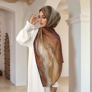 Premium Ombre Marble Water Print Shawl <span class=keywords><strong>Hijab</strong></span> Bufandas Bandanas DE LINO DE MODA Musulmán Impreso Algodón Modal <span class=keywords><strong>Hijab</strong></span> para mujeres - Product Image 5
