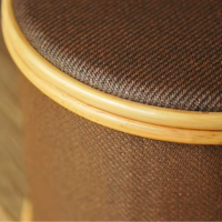 Panier de rangement pour thé de style chinois artisanal et écologique - Grand panier circulaire en rotin laqué pouvant contenir 7 gâteaux pour la collection et la présentation