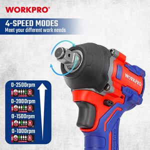 WORKPRO 20V Brushless Impact Wrench 1/2"(12.7mm) Automotive Cordless <b>Power</b> <b>Tool</b> 400Nm. High Torque Wireless Impact Wrench - Product Image 3