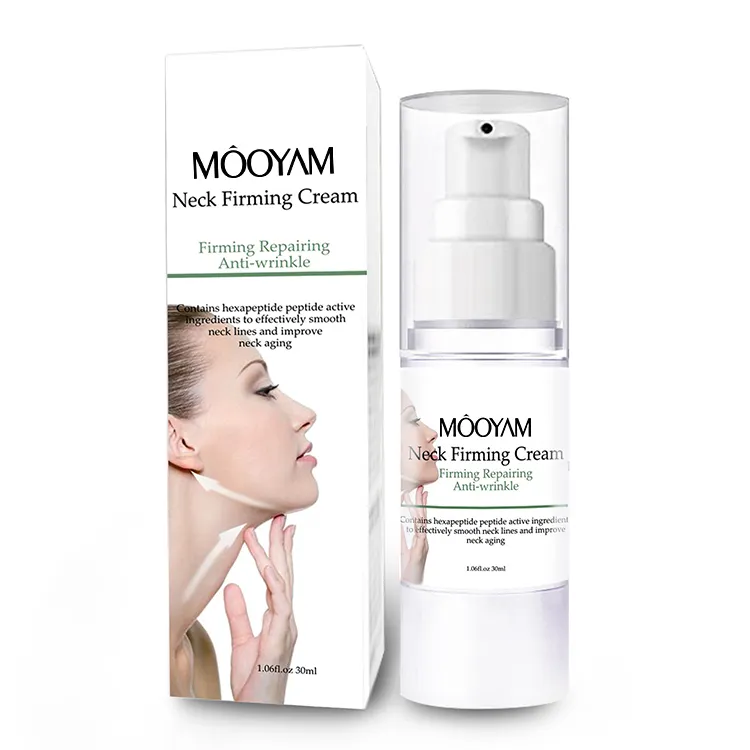 Eco Friendly Natural Ingredient Collagen Neck Cream Care Lifting Firming Reduce Fine Line Neck Whitening Cream