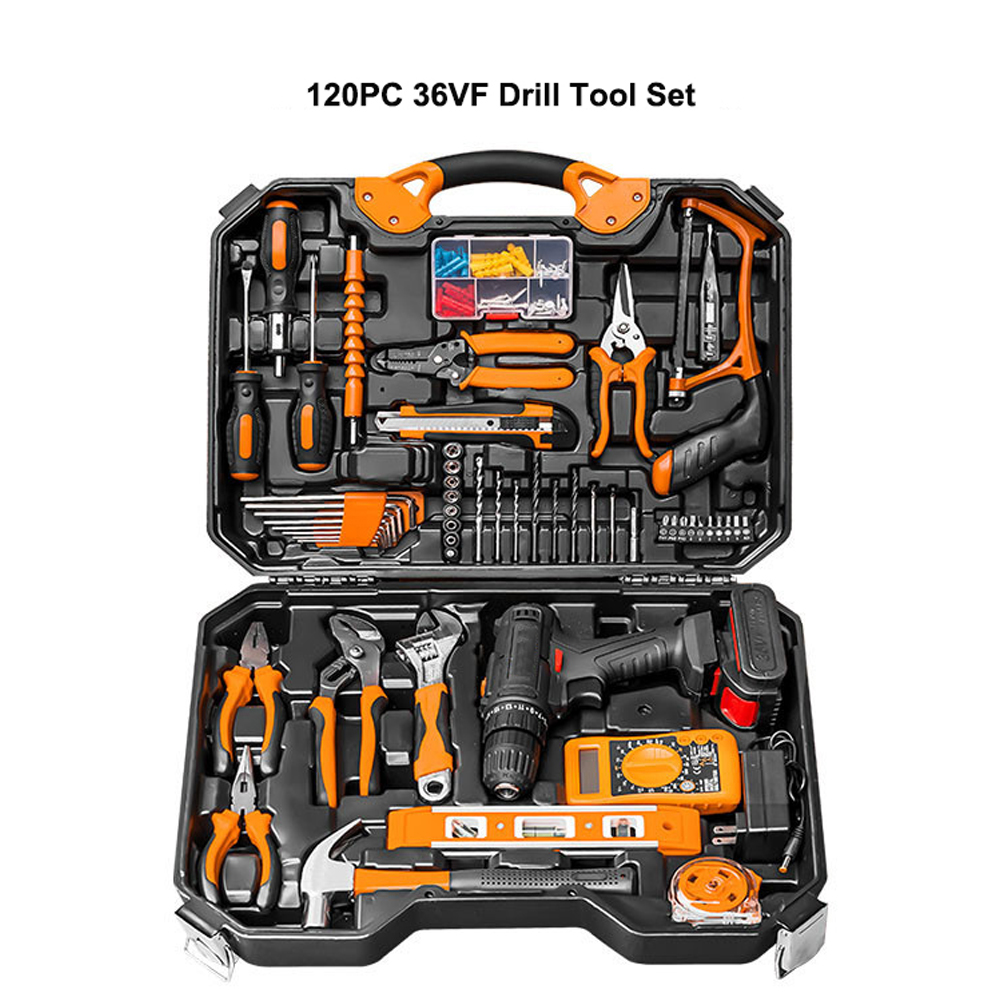 120pc  36VF electric drill set