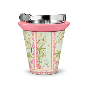 Quemador de Incienso Decorativo con Recipiente Interior de Metal e Ilustración Elegante de Jardín para Aromaterapia y Fragancia del Hogar - Product Image 1