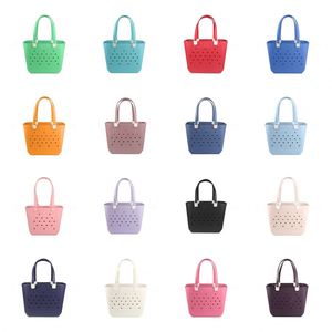 Hot Sale Large Capacity EVA Tote Bags Waterproof EVA Beach Bags Simple EVA Rubber <b>Storage</b> Basket for Outdoor Travel Swimming - Product Image 1