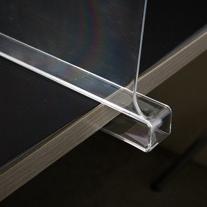 Prix de gros d'usine, séparateurs d'étagères en acrylique transparent, séparateurs d'étagères pour placards en bois - Product Image 4
