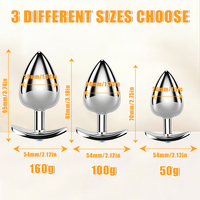 Sexbay Source Factory Jouet sexuel pour adultes : Ensemble de plug anal 3 tailles pour femmes et hommes, pour plaisir anal