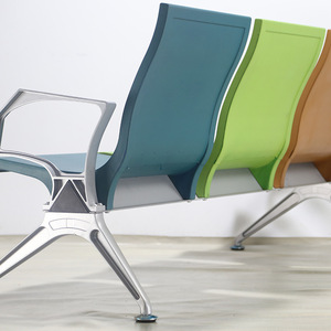 Py-611T Waiting <b>Chair</b> Metal Frame Triangular Steel Beam For Hospitals Restaurants Schools - Product Image 2