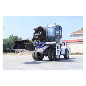 Camions malaxeurs à béton Hbt100 multifonctionnels à haut rendement, capacité 1 yard, à prix avantageux - Product Image 2
