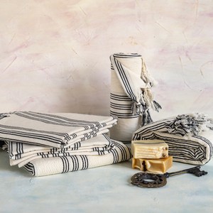 Taste Trends lujo 100% algodón crudo turco Peshtemal Fouta secado rápido rayas playa piscina toalla arena libre logotipo personalizado absorbente - Product Image 6